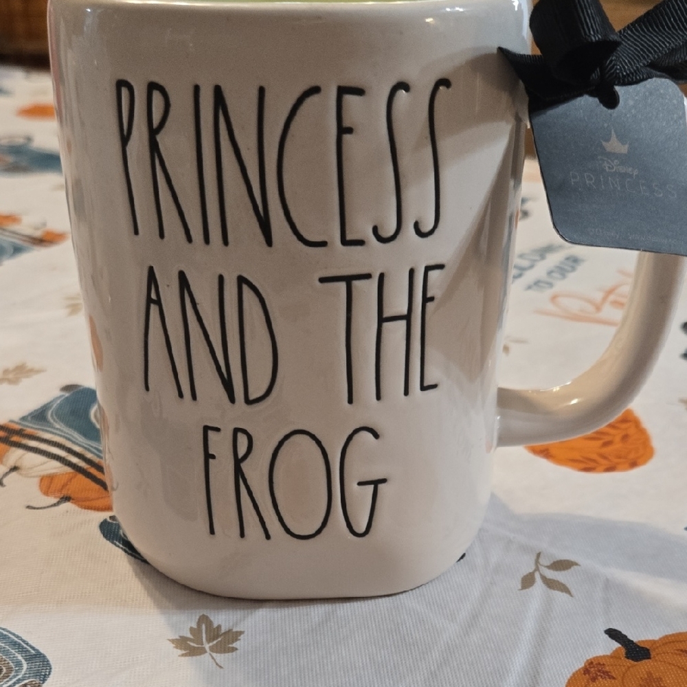Rae Dunn White 'Princess and the Frog' Mug